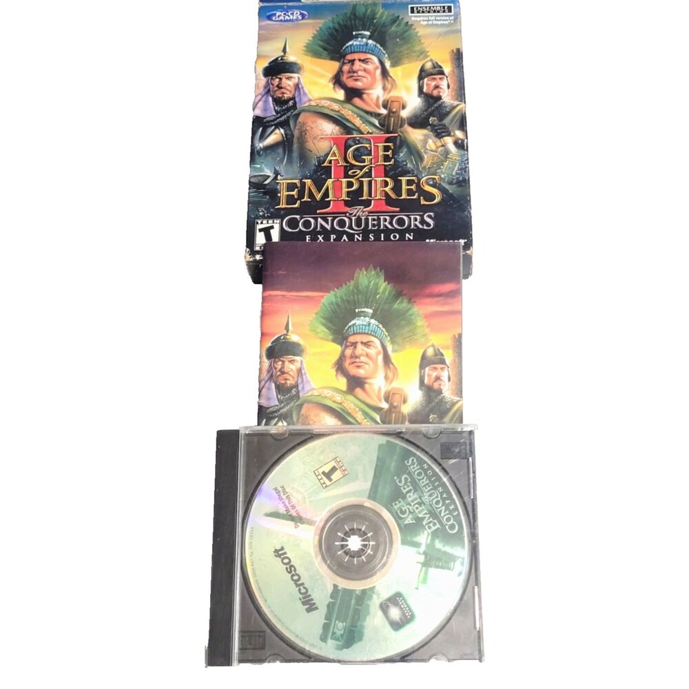 Age of Empires II 2 The Conquerors Expansion PC "Complete W Box + Manual + Games
